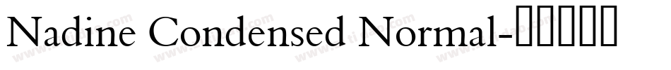 Nadine Condensed Normal字体转换